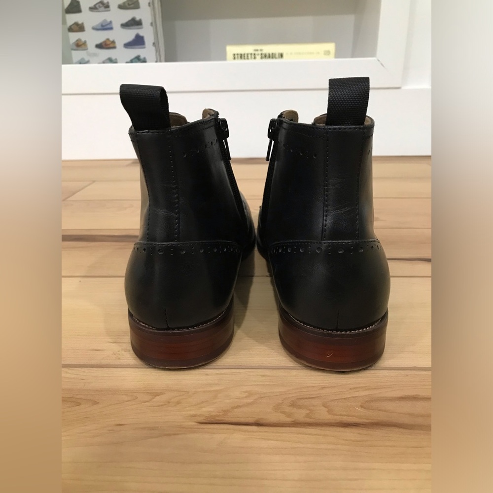 ALDO Black Leather Dress Boots in Men’s Size 10 - Picture 8 of 13